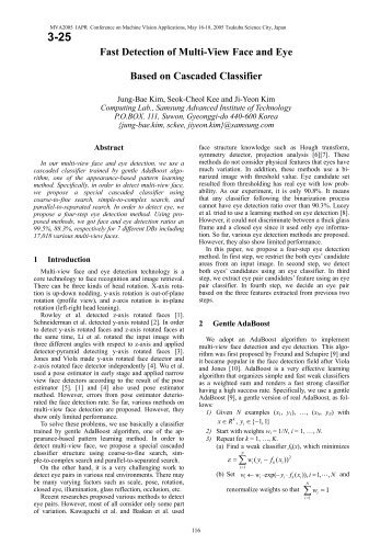 Fast Detection of Multi-View Face and Eye Based on Cascaded ...