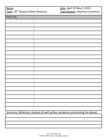 Biography â Cornell Notes - Cobb Learning