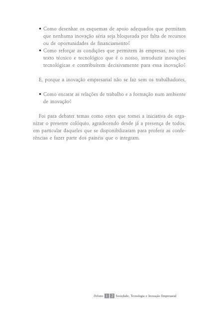 Sociedade, Tecnologia e Inovação Empresarial - Presidente da ...