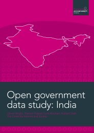 Open government data study: India - Centre for Internet and Society