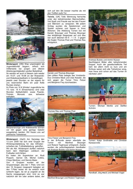 Offizielles Mitteilungsblatt des Sportverein Bolheim