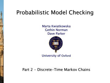 Discrete-Time Markov Chains - PRISM