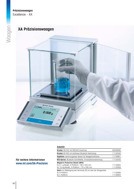 METTLER TOLEDO Academia WunderWelt-Katalog 2010/11