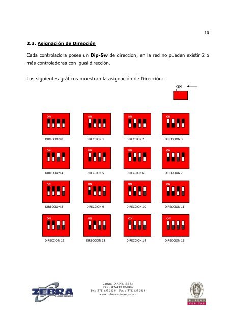 MANUAL CONTROLADOR ZC500_v3 IP.pdf - Zebra Electronica