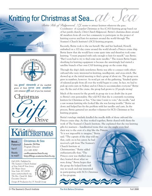 SCI's Christmas Gift Drive - The Seamen's Church Institute