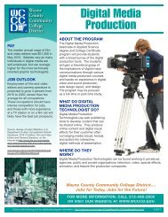 Digital Media Production - Wayne County Community College