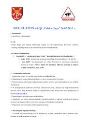 REGULAMIN AKCJI (pdf) - Łomianki, Urząd Miasta i Gminy