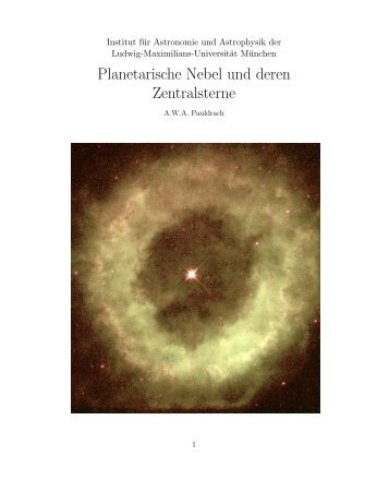 Planeratische Nebel und deren Zentralsterne (pdf file) - UniversitÃ¤ts ...