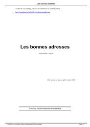 Les bonnes adresses - Ascodocpsy