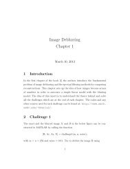 Image Deblurring Chapter 1 - UMBC