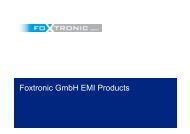 Foxtronic GmbH EMI Products