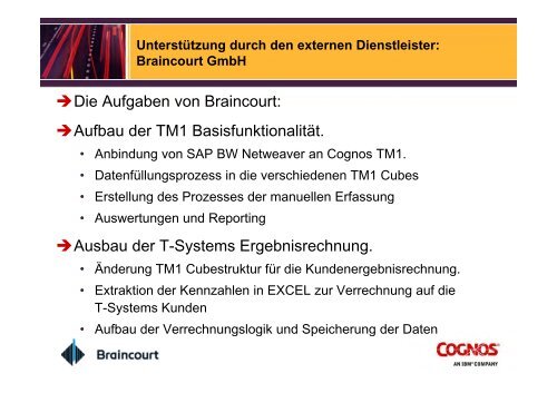 Aufbau einer globalen Kundenergebnisrechnung als ... - Braincourt