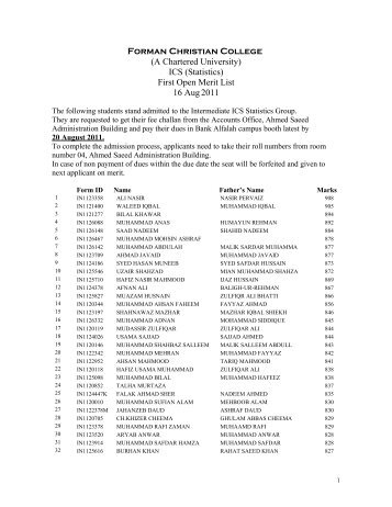 ICS (Statistics) - ilmkidunya