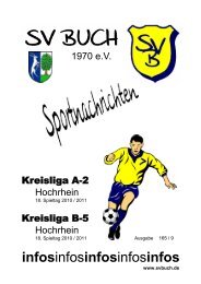 Jugendabteilung - SV Buch