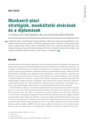 Munkaerő-piaci stratégiák, munkáltatói elvárások és a ... - Felvi.hu