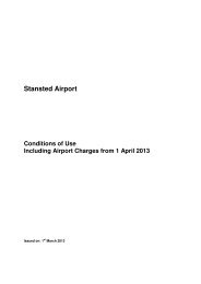 Conditions of Use - London Stansted Airport