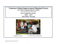 Tennessee School Improvement Planning Process - Memphis City ...