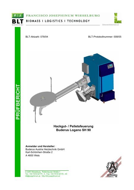 Hackgut- / Pelletsfeuerung Buderus Logano SH 90