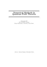 Numerical Methods in Quantum Field Theories - Physics ...