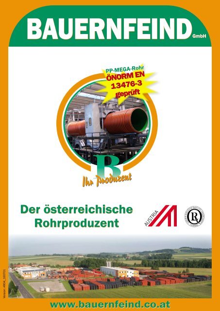 Der Ã¶sterreichische Rohrproduzent - Bauernfeind GmbH