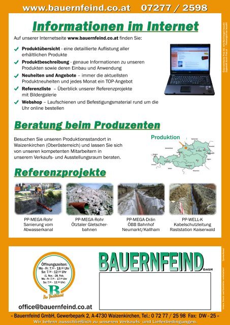 Der Ã¶sterreichische Rohrproduzent - Bauernfeind GmbH