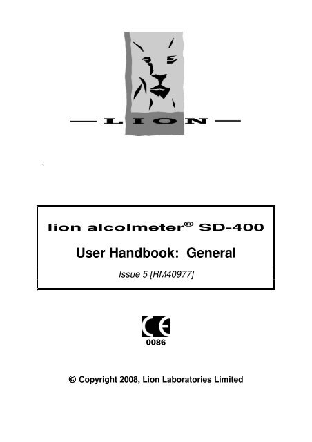 User Handbook General Lion Laboratories Ltd