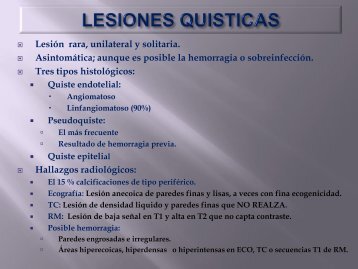 lesiones quisticas