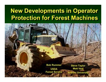 New Developments in Operator Protection for Forest Machines New ...