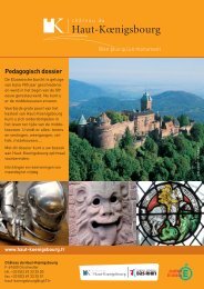 Pedagogisch dossier - ChÃ¢teau du Haut-Koenigsbourg