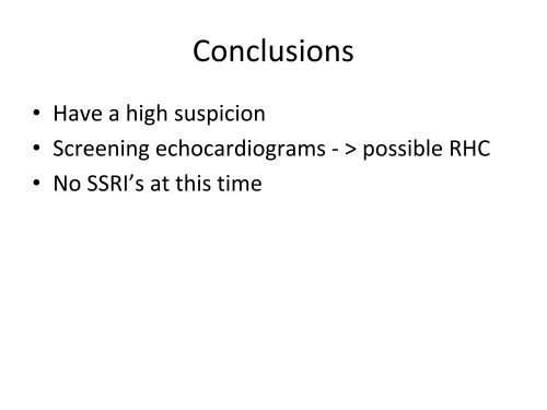 Pulmonary Hypertension: Beyond the Swan Ganz Catheter