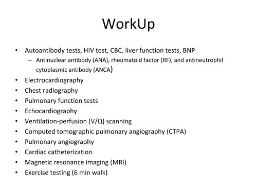 Pulmonary Hypertension: Beyond the Swan Ganz Catheter