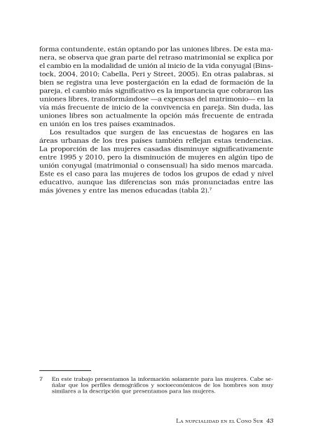 La nupcialidad en el Cono Sur - AsociaciÃ³n Latinoamericana de ...