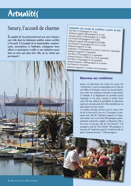 Mieux Vivre NÂ°146 - Juin 2011 (.pdf - 2,39 Mo) - Sanary-sur-Mer