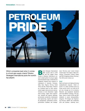 Petroleum Pride - Boston Strategies International