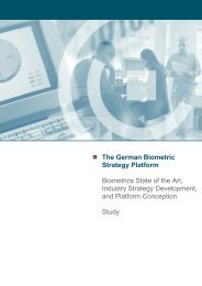 The German Biometric Strategy Platform ... - Danish Biometrics