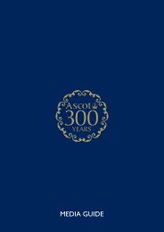 Ascot Racecourse Tercentenary (2011) Media Guide