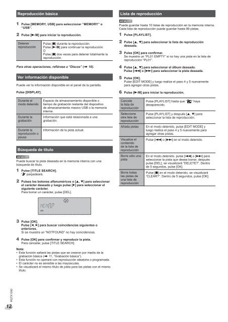 SC-AKX92 MANUAL DE USUARIO.pdf() - Panasonic