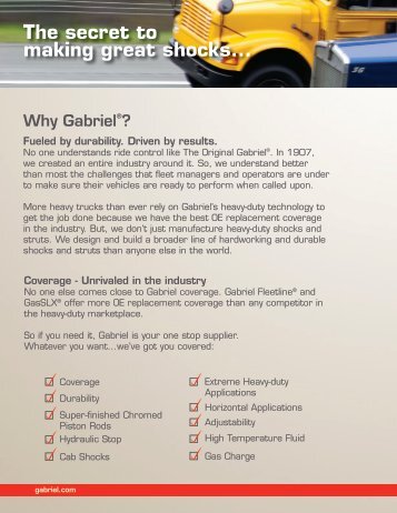 The secret to making great shocks... - Gabriel