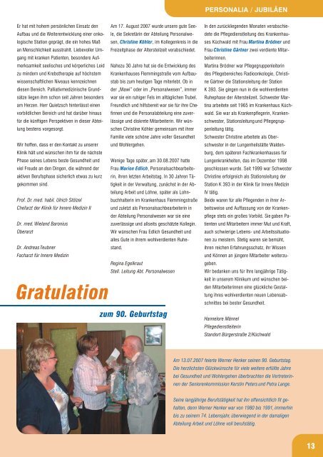 Klinoskop Nr. 4/2007 ( 2.7 MB im PDF - Klinikum Chemnitz