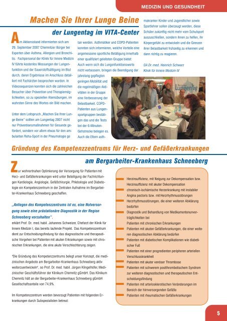 Klinoskop Nr. 4/2007 ( 2.7 MB im PDF - Klinikum Chemnitz