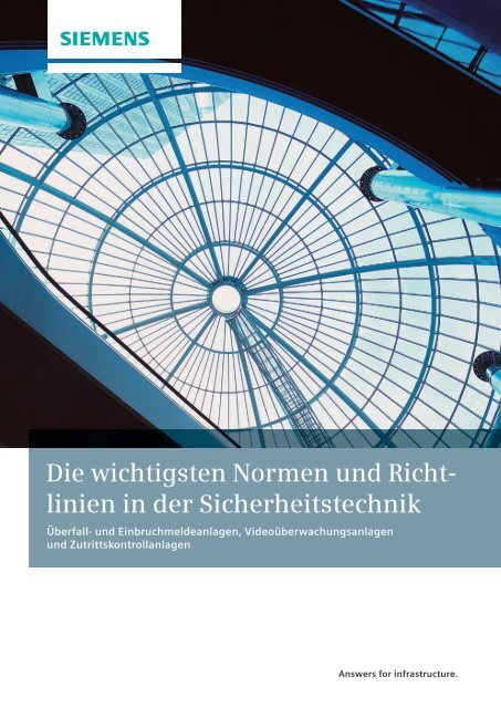 Die wichtigsten Normen und Richt linien in der ... - Siemens