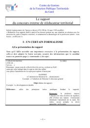 RÃ©daction d'un rapport - CDG Gard