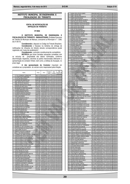 3119 caderno 1 - DiÃ¡rio Oficial do MunicÃ­pio