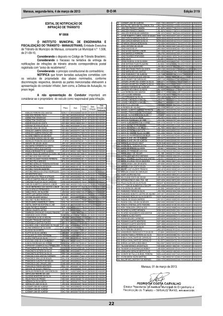 3119 caderno 1 - DiÃ¡rio Oficial do MunicÃ­pio