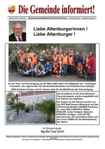 Gemeindezeitung 3/2008 - Marktgemeinde Bad Deutsch-Altenburg