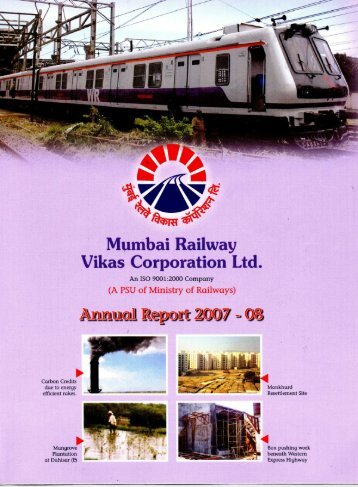 Annual Report 2007-2008 - Mumbai Railway Vikas Corporation Ltd.