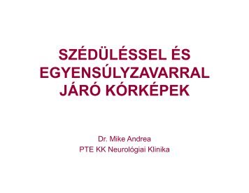 letöltés - PTE KK Neurológiai Klinika