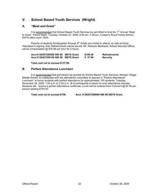 October 26 Official Minutes - Camden City Public Schools