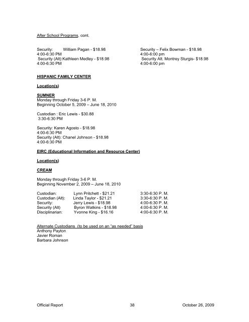 October 26 Official Minutes - Camden City Public Schools