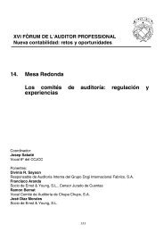 14. Mesa Redonda Los comitÃ©s de auditorÃ­a: regulaciÃ³n y ...